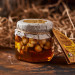 Мёд с орехами (грецкий, фундук, кедр). Фото №1